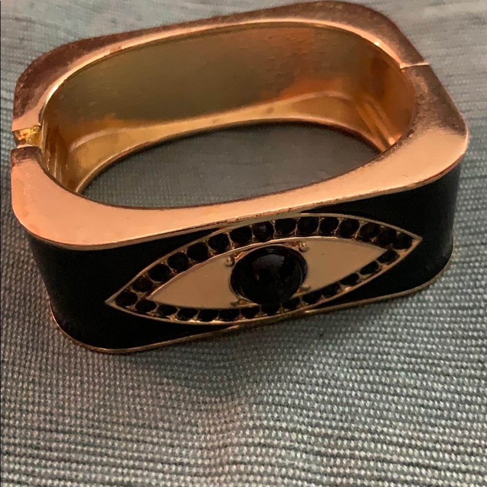 Evil eye cuff